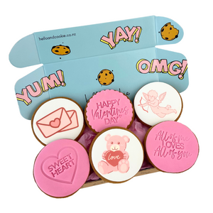 Happy Valentines Day Cookies 6 Pack
