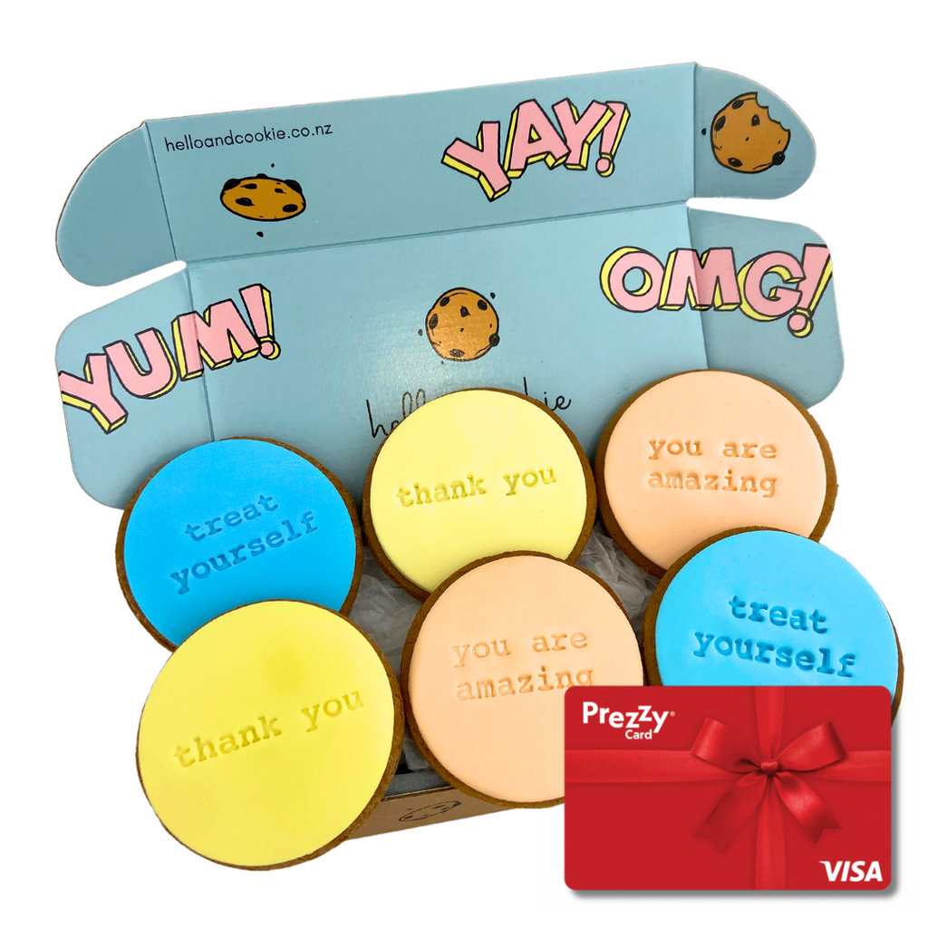 Thank You Cookie Gift Box With Visa Prezzy Card | Hello & Cookie NZ